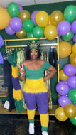 Mardi Gras Jumpsuit 💚💛💜 (in store and online)
