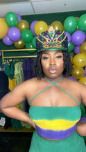 Load image into Gallery viewer, Mardi Gras 2piece Set💚💜💛
