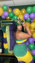 Load image into Gallery viewer, Mardi Gras 2piece Set💚💜💛
